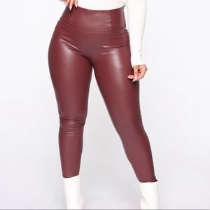 Burgundy Leggings